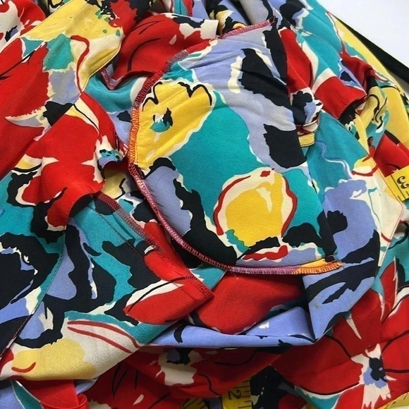 Garfinckel’s vintage Silk dress size 18 with flowers - Picture 13 of 13